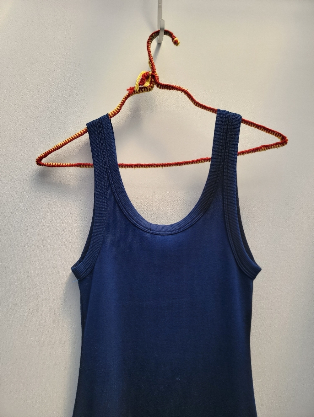Cotton Citizen Verona Blue Arctic Ribbed Tank Dress Size Small Black Ombre Edgy - Picture 14 of 16